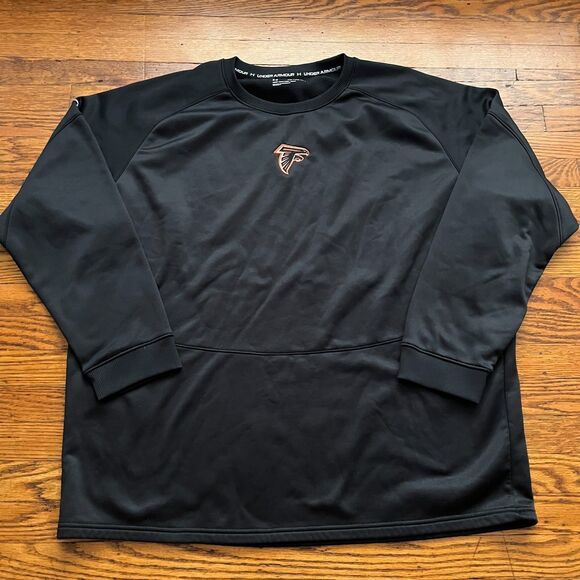 Under Armour Atlanta Falcons Loose Fit Fleece Pullover Sweatshirt Men's XXL - Picture 1 of 8